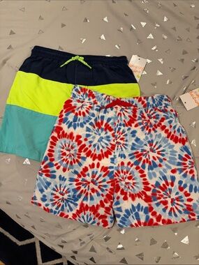 NWT set of two toddler swim trunks